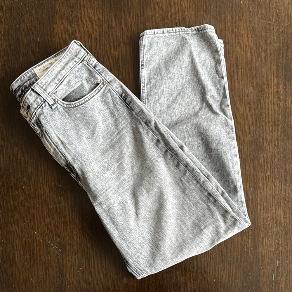 Rag & Bone Gray Ankle Cropped Jeans Classic Style